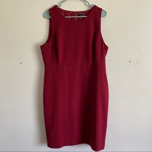 J. Crew Mercantile burgundy sheath dress size 14